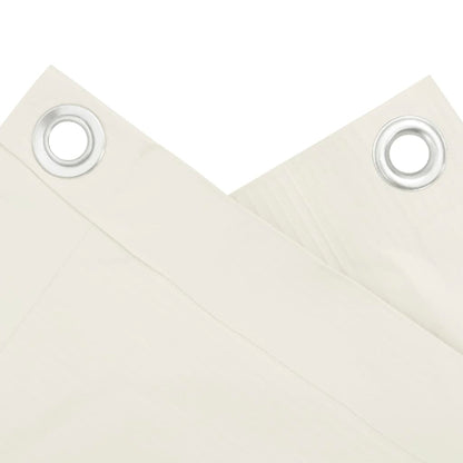 Pantalla De Privacidad De Balcón Pvc Blanco 1000x75 Cm / Vetonek_0