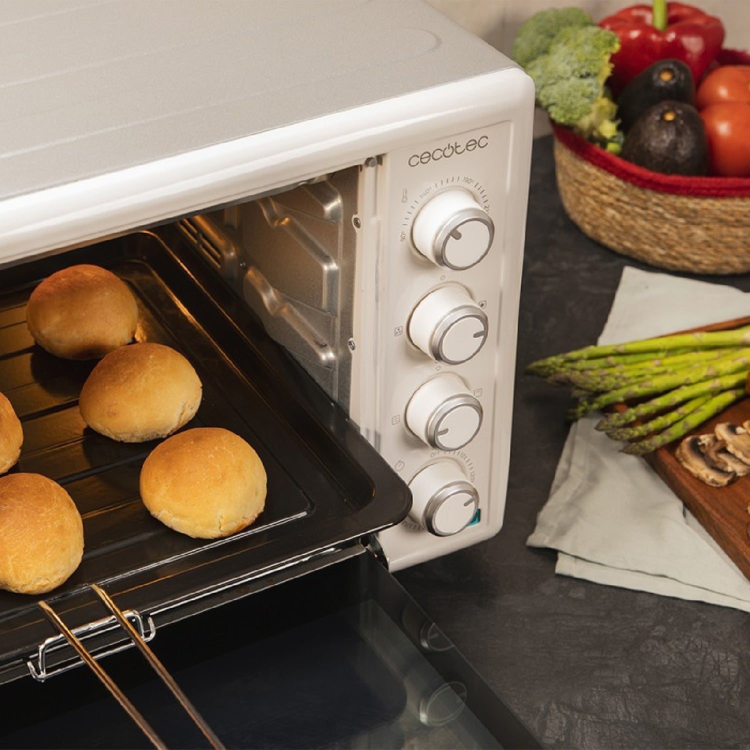 Cecotec Horno De Sobremesa Bake&toast 6090 White Gyro_4