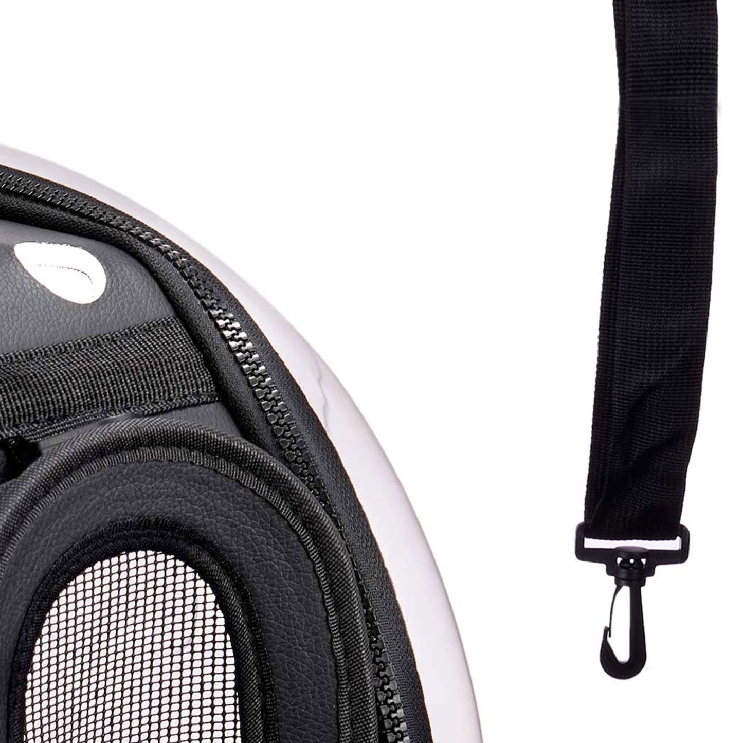 Well Home - Transportín Pequeño Plegable Para Mascotas 37x7,5x22 Color Negro