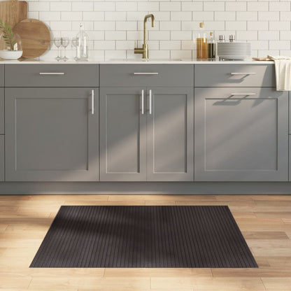 Vidaxl Alfombra Rectangular Bambú Marrón Oscuro 80x100 Cm_1