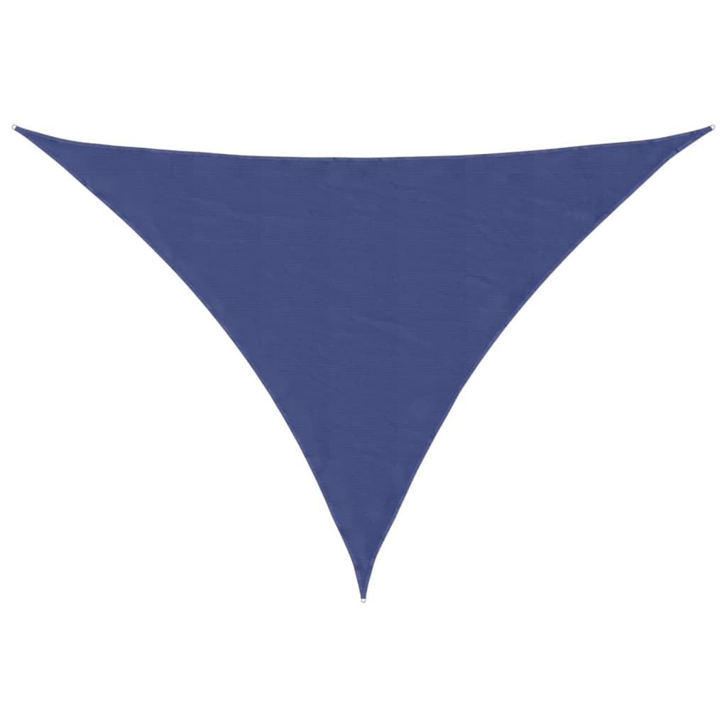 Toldo De Vela Triangular Tela Oxford Azul 3x4x4 M_0