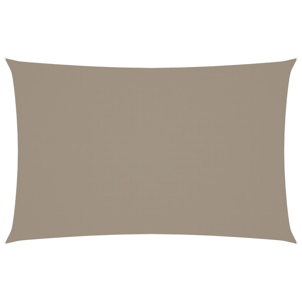 Vidaxl Toldo De Vela Rectangular Tela Oxford Gris Taupe 2,5x5 M_0