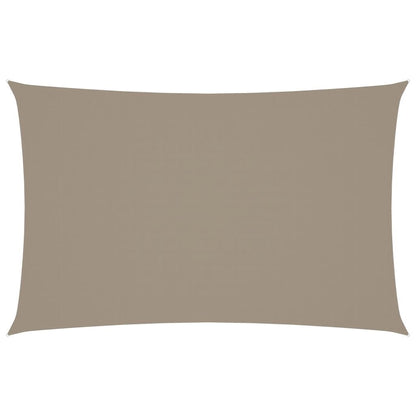 Vidaxl Toldo De Vela Rectangular Tela Oxford Gris Taupe 2,5x5 M_0