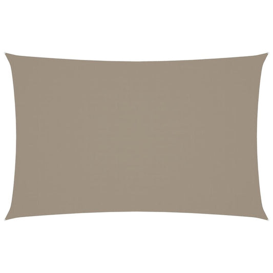 Vidaxl Toldo De Vela Rectangular Tela Oxford Gris Taupe 2,5x5 M_0