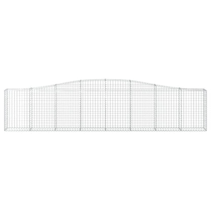 Cestas De Gaviones 20 Uds Forma De Arco Hierro 400x30x80/100 Cm_3