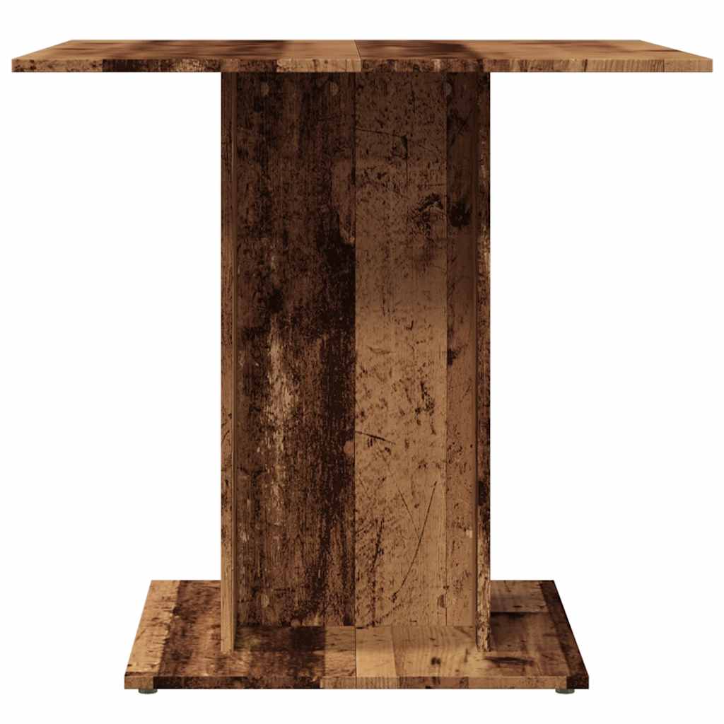 Mesa De Comedor Madera De Ingeniería Envejecida 80x80x75 Cm_3