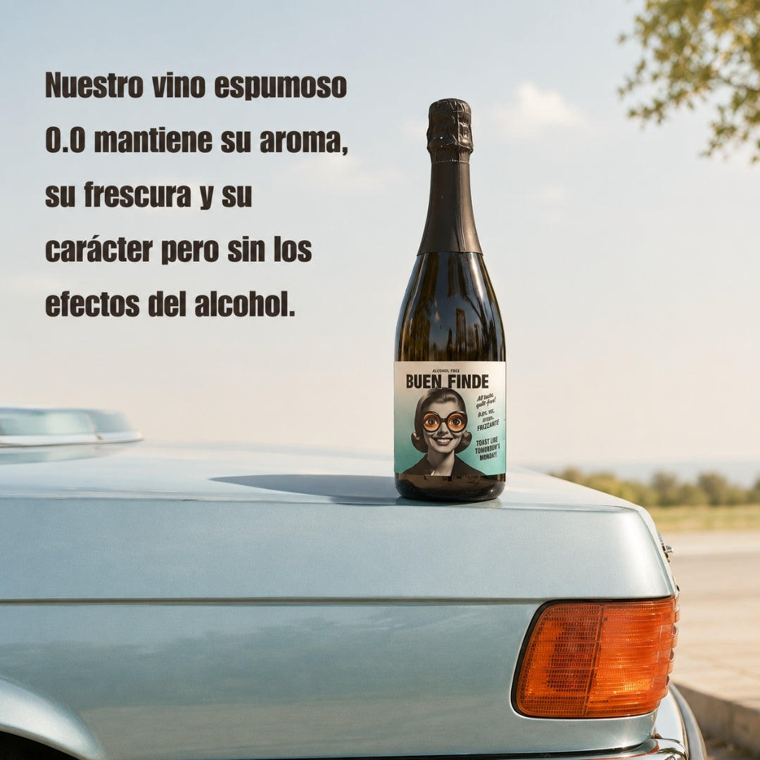 Vino Sin Alcohol 0,0% Frizzante Airén | Pack 6 Botellas X 750 Ml | Vino Espumoso Desalcoholizado | Ligero Y Refrescante_4