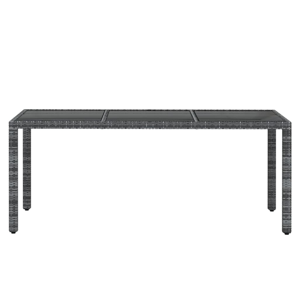 Vidaxl Juego De Comedor Para Jardín 9 Piezas Ratán Sintético Gris_4