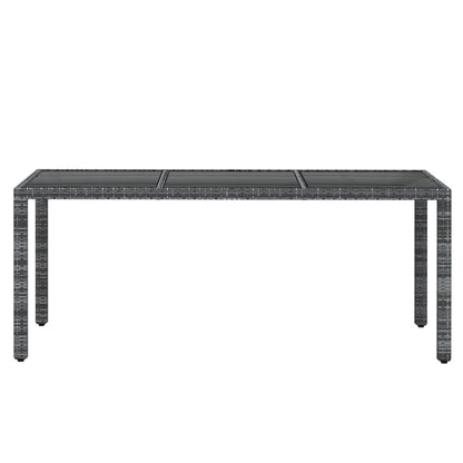 Vidaxl Juego De Comedor Para Jardín 9 Piezas Ratán Sintético Gris_4