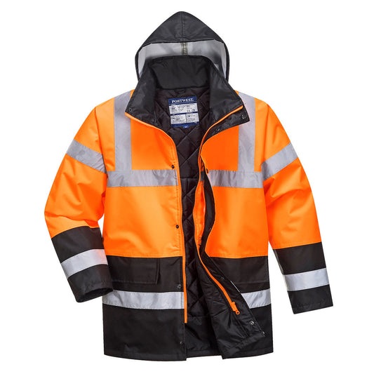 Chaqueta Hi-vis Contrast Winter Traffic - Protección Y Comodidad / Xl / Naranja-gris_0