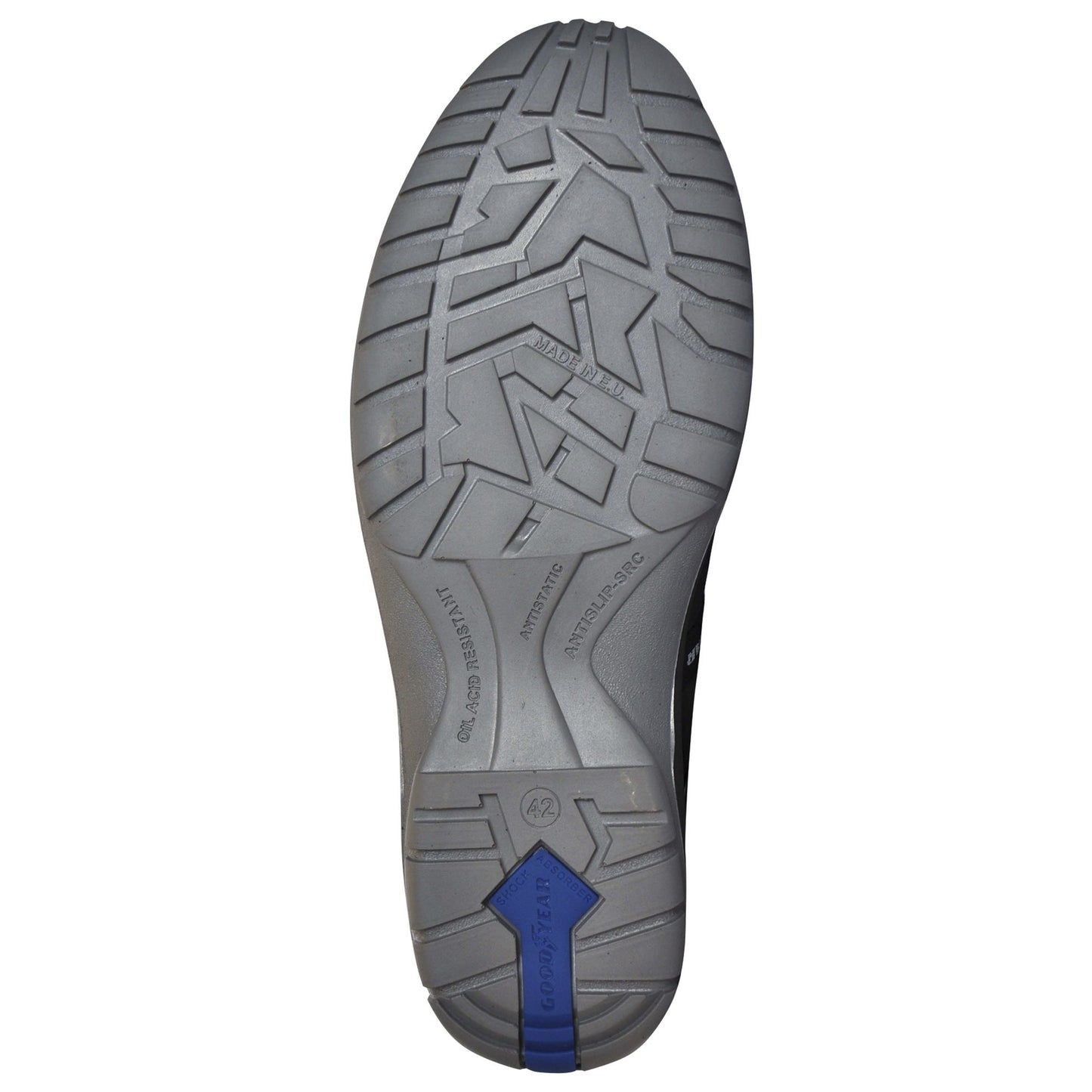 Goodyear Zapatos De Seguridad Piel Serraje Azul Antideslizante Y Protección Composite Talla 41