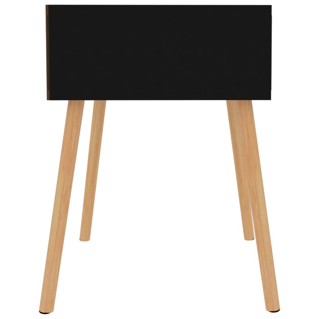 Mesitas Noche 2 Uds Madera Ingeniería Negro Brillo 40x40x56 Cm_2