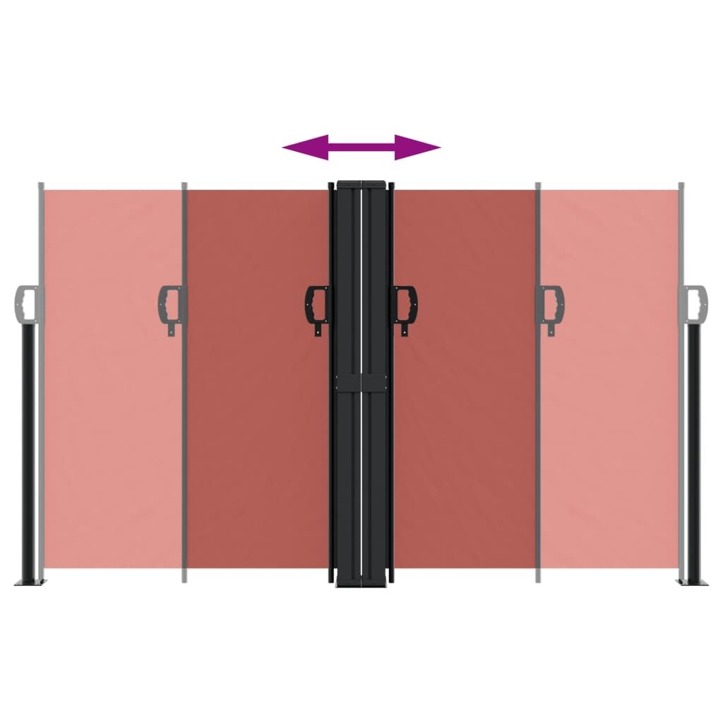 Vidaxl Toldo Lateral Retráctil Terracota 140x600 Cm_4
