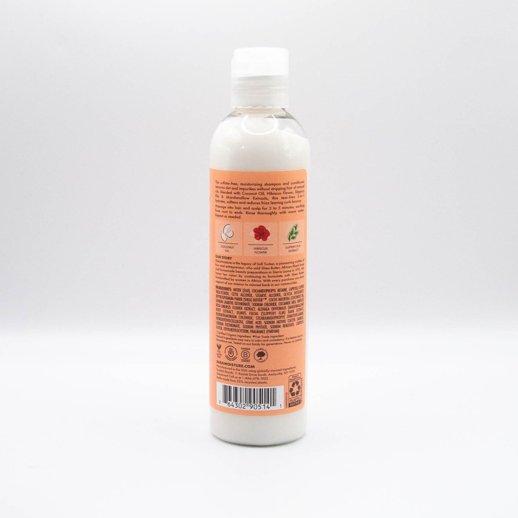 Shampoo Y Acondicionador 2-en-1 Aceite De Coco Y Hibisco Shea Moisture Niños 236ml_1