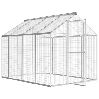 Vidaxl Pajarera Exterior De Aluminio 178x242x192 Cm_3