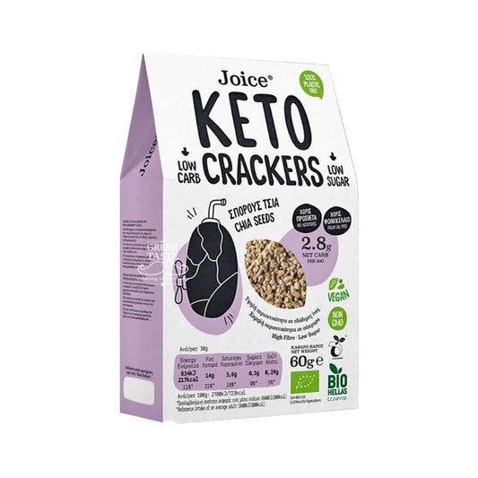 Keto crackers semillas de chía Joice Foods 60 g