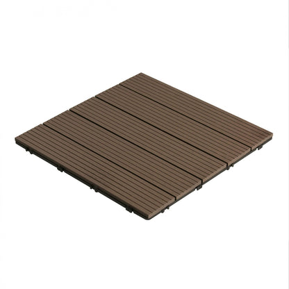 Pack 11 Baldosas de composite Durafloor 30×30 Dioco Chocolate 1m2
