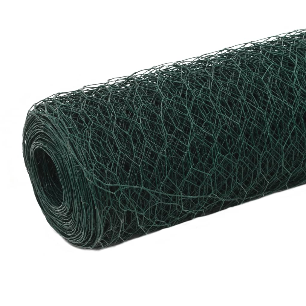 Alambrada De Gallinero Acero Revestimiento Pvc Verde 25x1,5 M / Vetonek_1