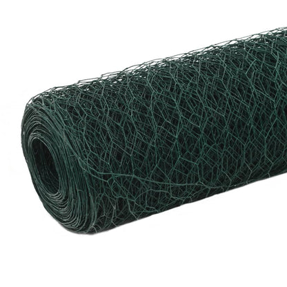Alambrada De Gallinero Acero Revestimiento Pvc Verde 25x1,5 M / Vetonek_1
