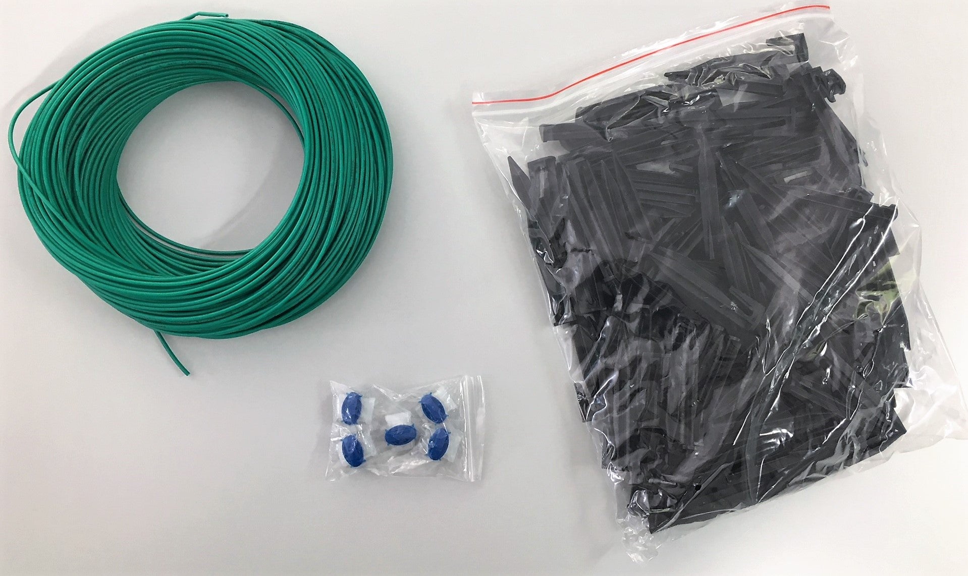 Juego De Extension De Cable Delimitador: Cable De 100 M En Espiral, 5 Conectores De Cable Delimitador, 125 Clavijas_1