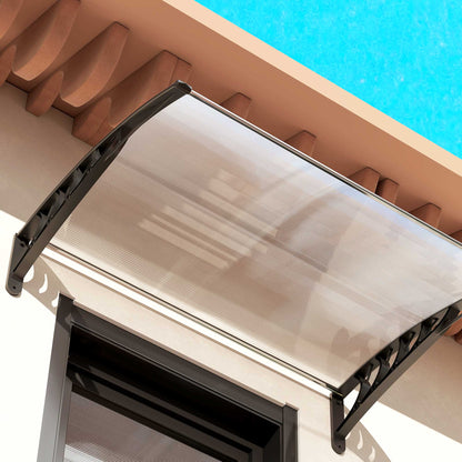 Outsunny Tejadillo De Protección Para Puertas Ventanas Contra Sol Y Lluvia_3