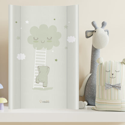 Cambiador Base Rígida Para Cuna 70x47 Nubes Menta_1