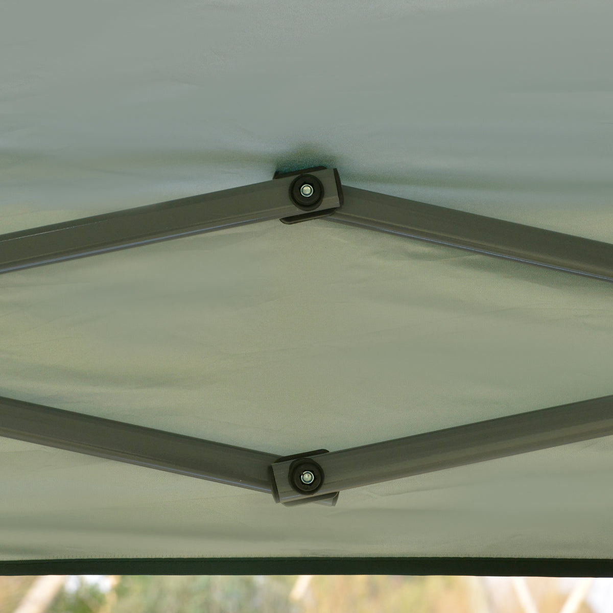 Cenador Plegable Outsunny Verde 300x300x250 Cm Acero Tela Oxford_4