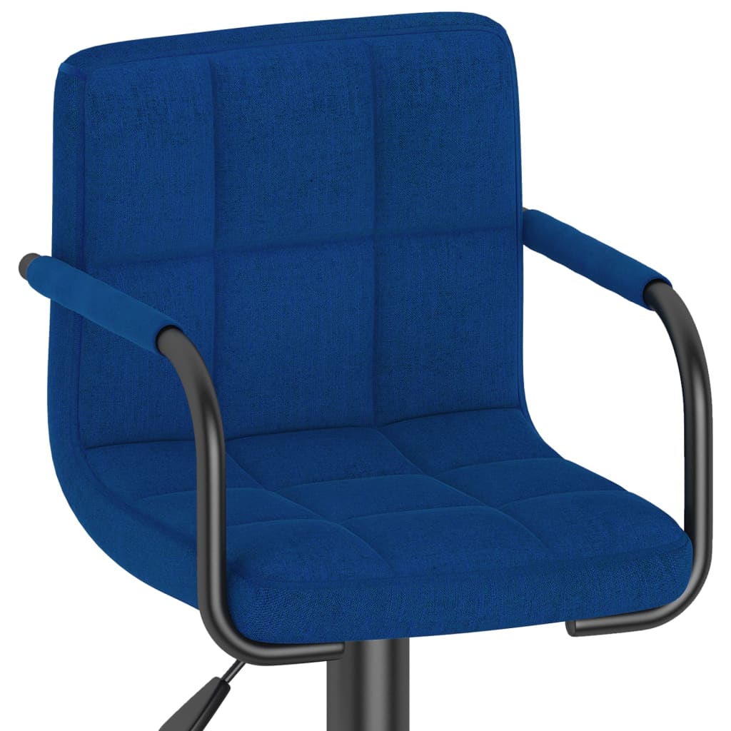 Taburete De Cocina Tela Azul_5