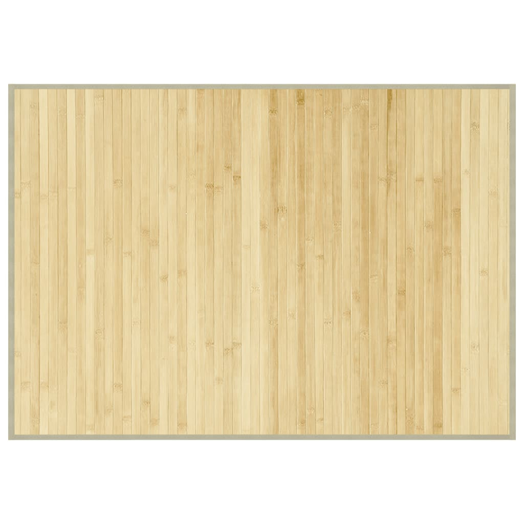 Vidaxl Alfombra Rectangular Bambú Color Natural Claro 70x100 Cm_0