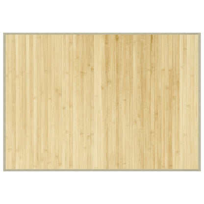 Vidaxl Alfombra Rectangular Bambú Color Natural Claro 70x100 Cm_0