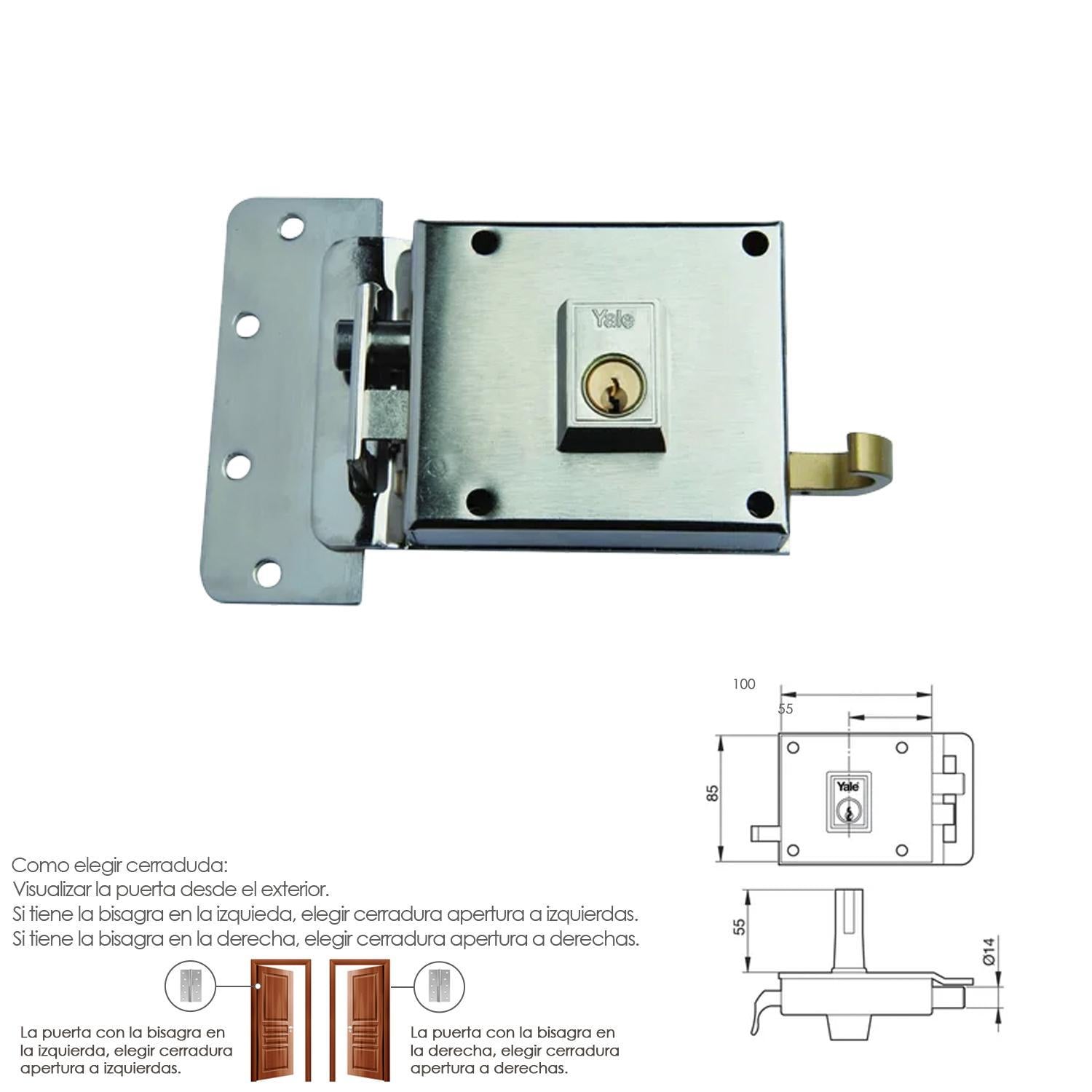 Cerradura Yale    6-10-hn/ Izquierda_1
