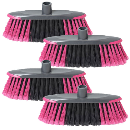 4x Escoba Antichoque Gris/frambuesa