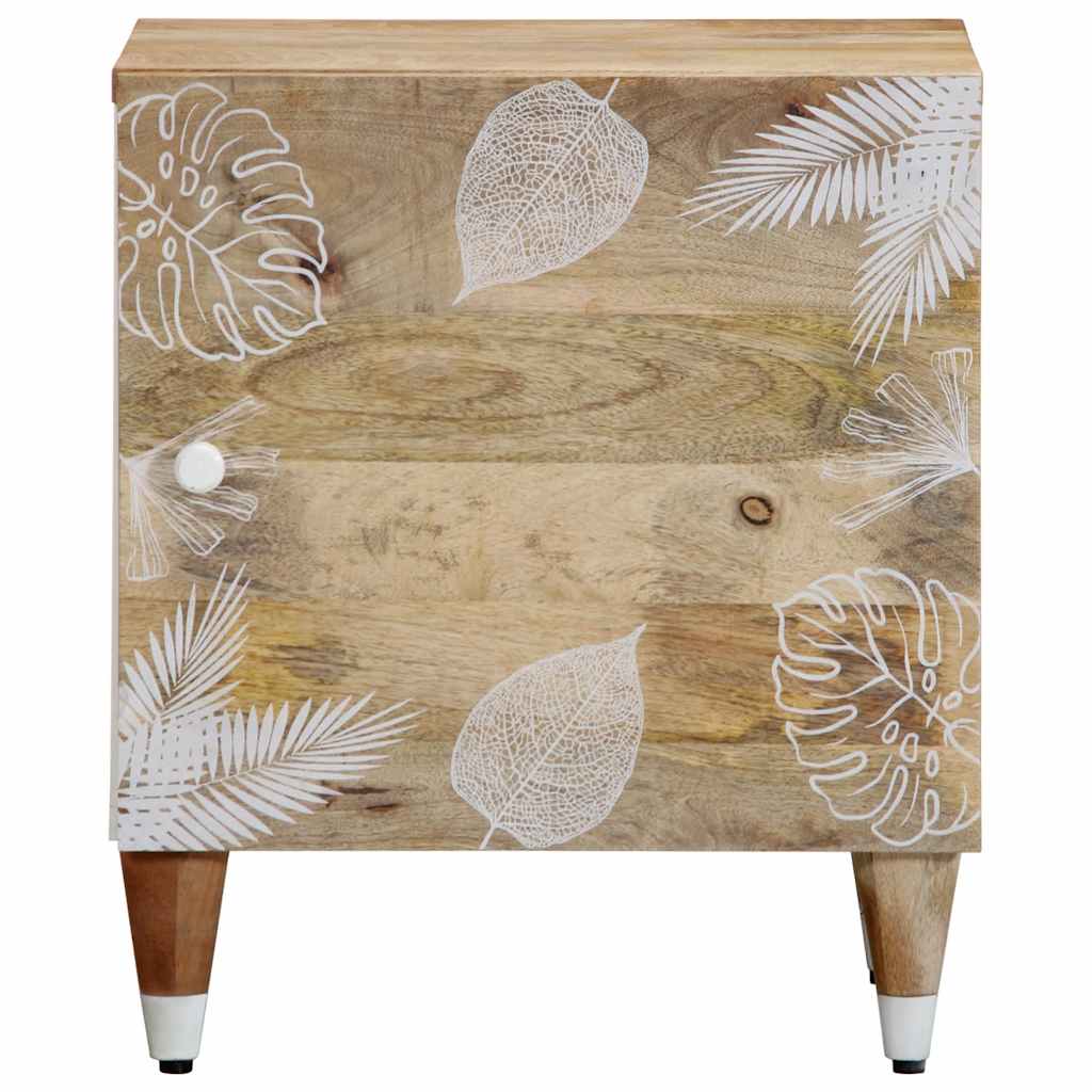 Mesitas De Noche 2 Uds Madera Maciza De Mango 40x33,5x46 Cm_1