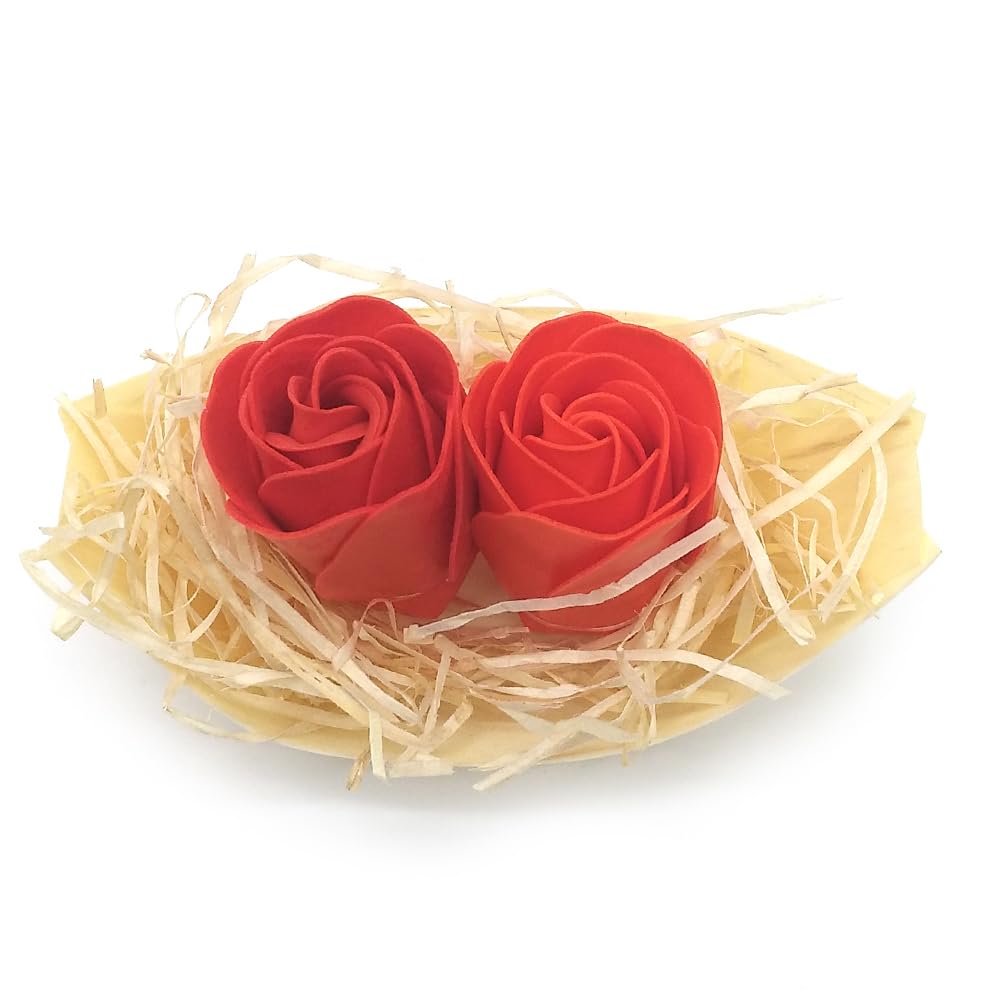 50 Barcas Con Flores Para Regalo Invitados (rojo) - Rosas De Jabón Para Baño Aromático. Detalle Original Para Eventos_2