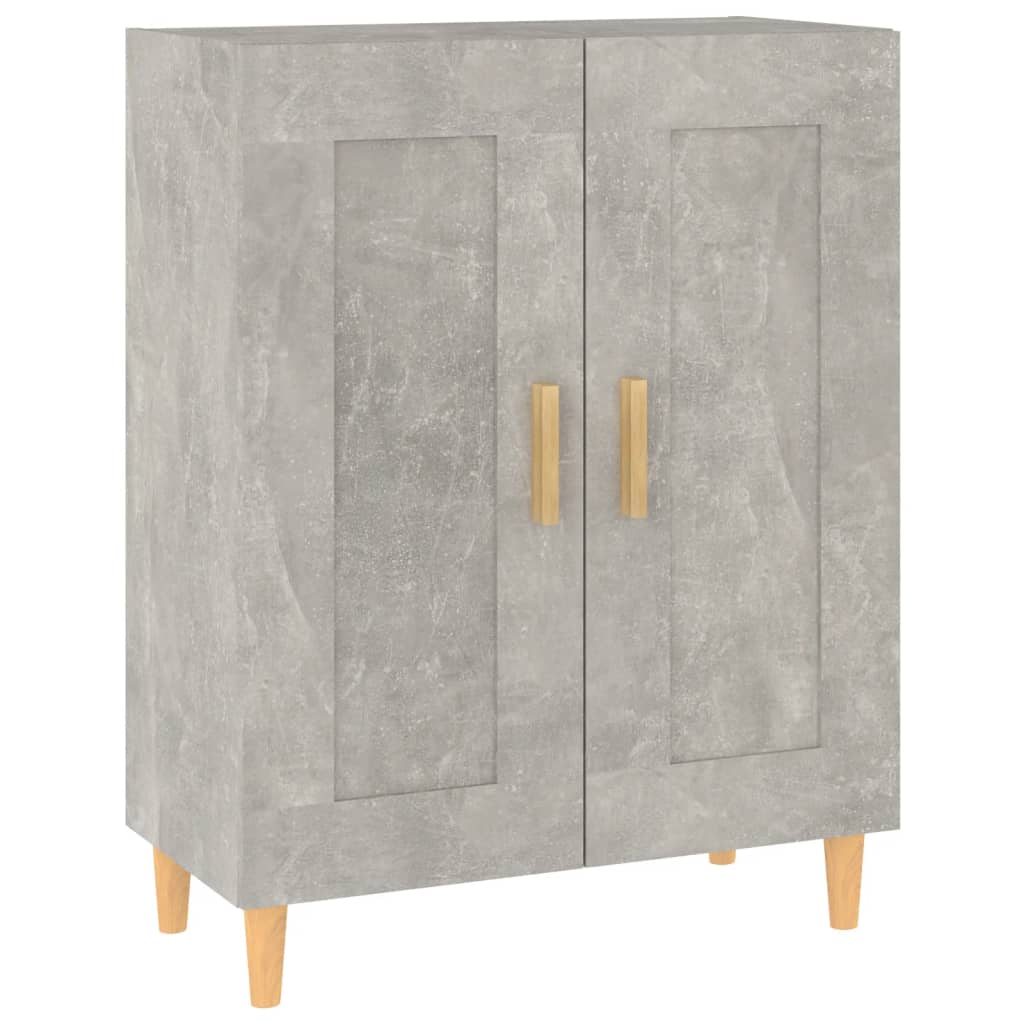 Aparador De Madera Contrachapada Gris Hormigón 69,5x34x90 Cm / Vetonek_3
