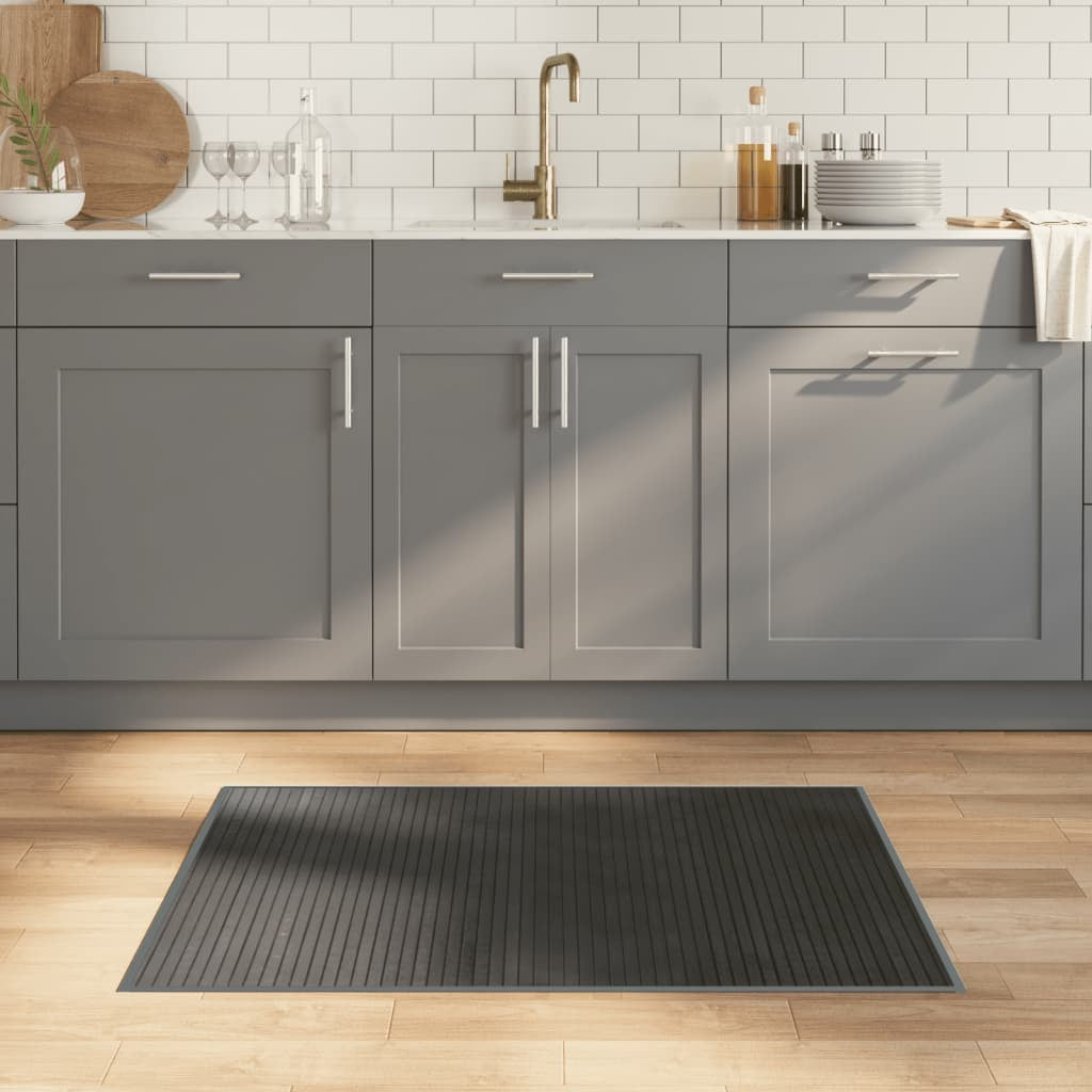 Vidaxl Alfombra Rectangular Bambú Gris 70x100 Cm_1