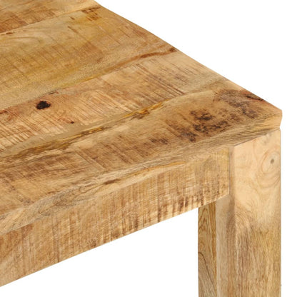 Mesa De Centro De Madera Maciza De Mango 55x55x35 Cm_4