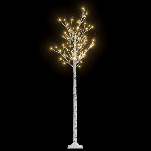 Vidaxl Árbol De Navidad Led Blanco Cálido Sauce Interior Exterior 1,8m_0