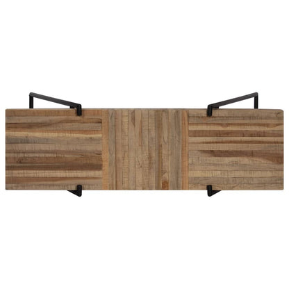 Mesa Consola De Teca Reciclada 120x35x81 Cm_3