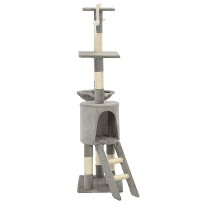 Vidaxl Rascador Para Gatos Con Poste De Sisal 138 Cm Gris_3