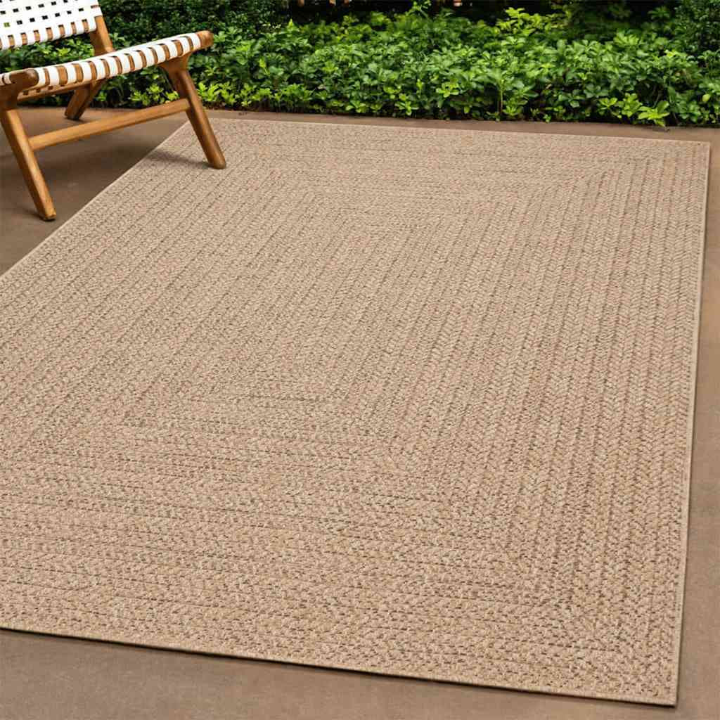 Vidaxl Alfombra Zizur Apariencia Yute Interior Exterior Beige 60x110cm_1
