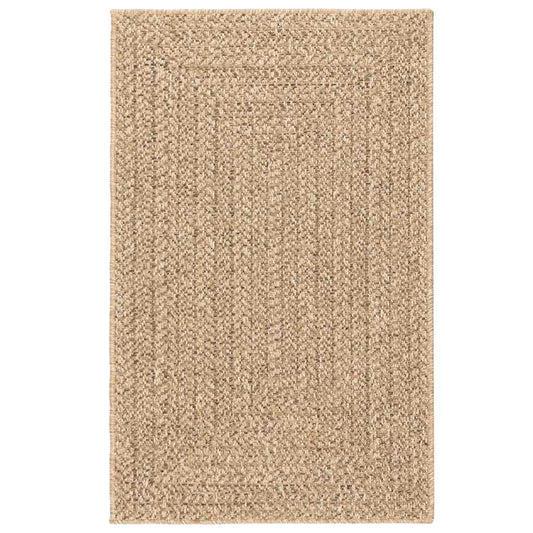 Vidaxl Alfombra Zizur Aspecto Yute Interior/exterior Beige 160x230 Cm_0