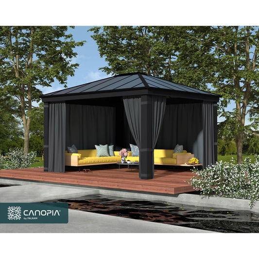 Set Cortinas para gazebo cenador Dallas 360x422 cm