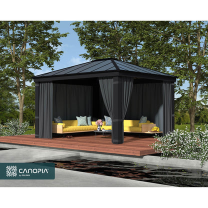 Set Cortinas para gazebo cenador Dallas 360x422 cm
