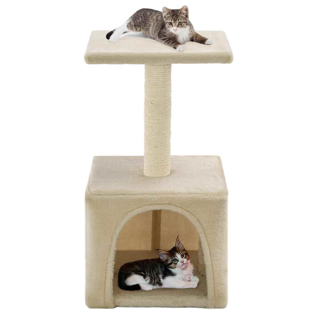 Vidaxl Rascador Para Gatos Con Poste De Sisal 55 Cm Beige_1