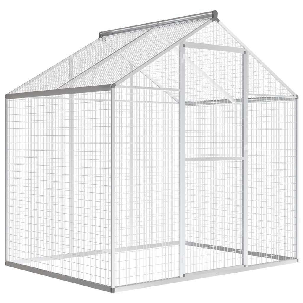 Vidaxl Pajarera De Exterior De Aluminio 178x122x194 Cm_0