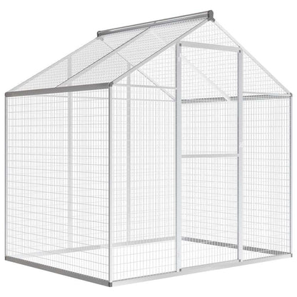 Vidaxl Pajarera De Exterior De Aluminio 178x122x194 Cm_0