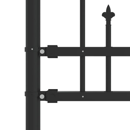 Valla De Jardín Con Punta De Lanza Acero Recubierto Negro 222cm / Vetonek_2