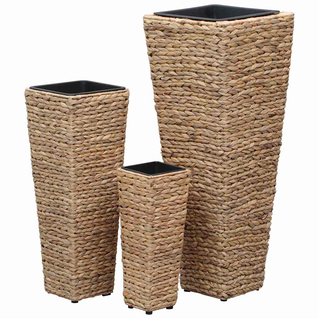Conjunto De Arriates 3 Piezas Jacinto De Agua Marrón_3