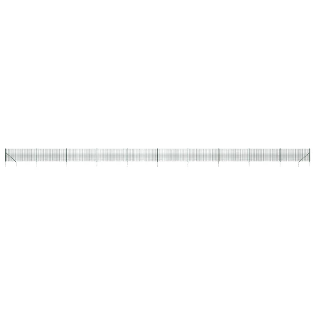 Cerca De Alambre Con Pinchos De Anclaje Verde 1,1x25 M / Vetonek_3